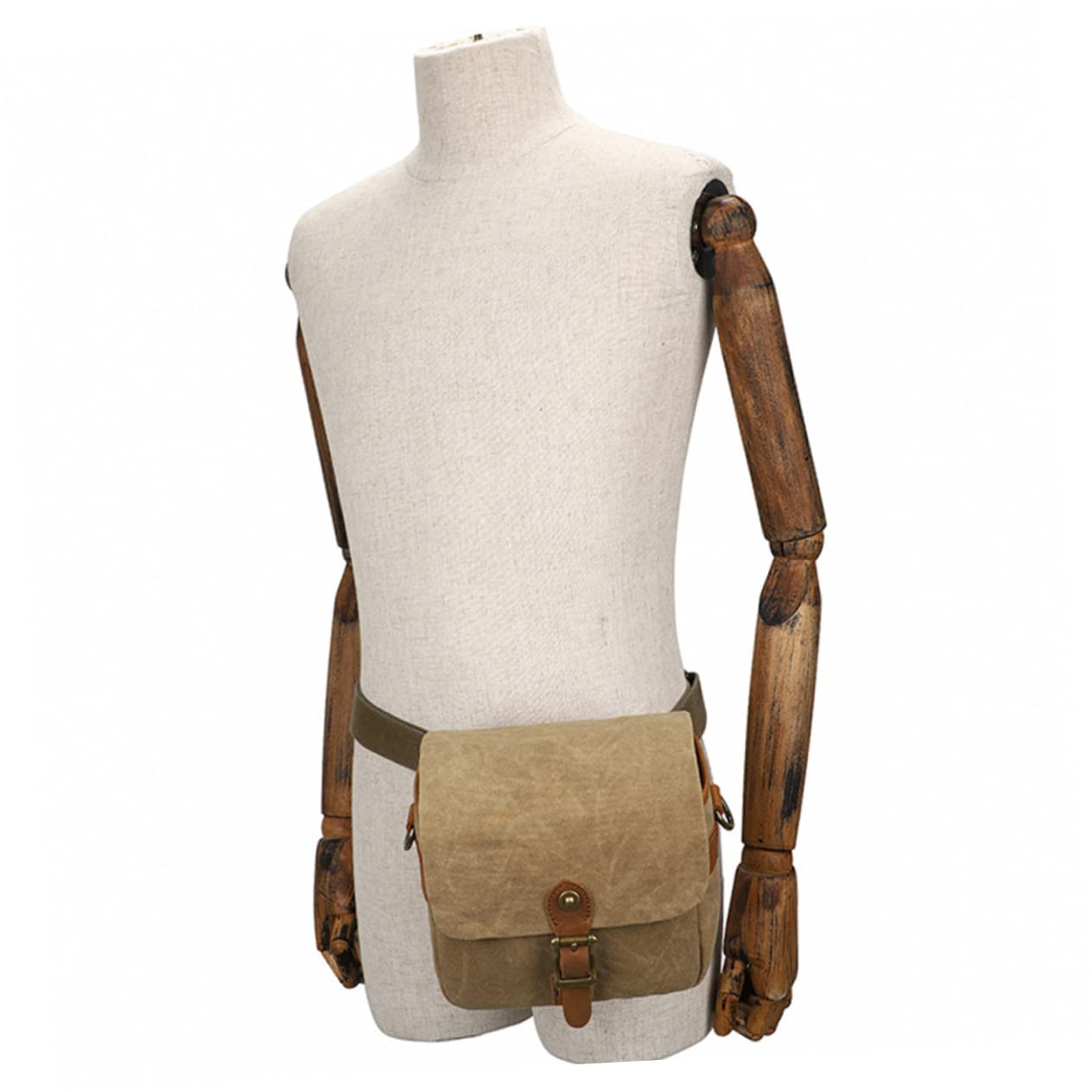 Angoily Borsa Tracolla per Macchina Fotografica in Canvas, Portatile, Tracolla Regolabile e Anti-vibrazione, per Trasporto Quotidiano