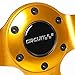 Circuit Performance CP330 Steering Wheel Gold Center with Black Leather and Gold Stitching 350mm Deep Dish