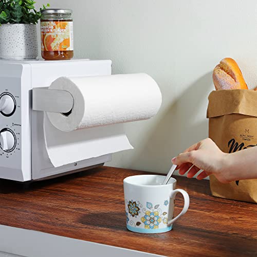 Magnetic Paper Towel Holder - Kegii Strong Magnetic Paper Towel Roll Holder For Refrigerators Rvs Grills Toolbox Stainless Steel Silver #TOP3