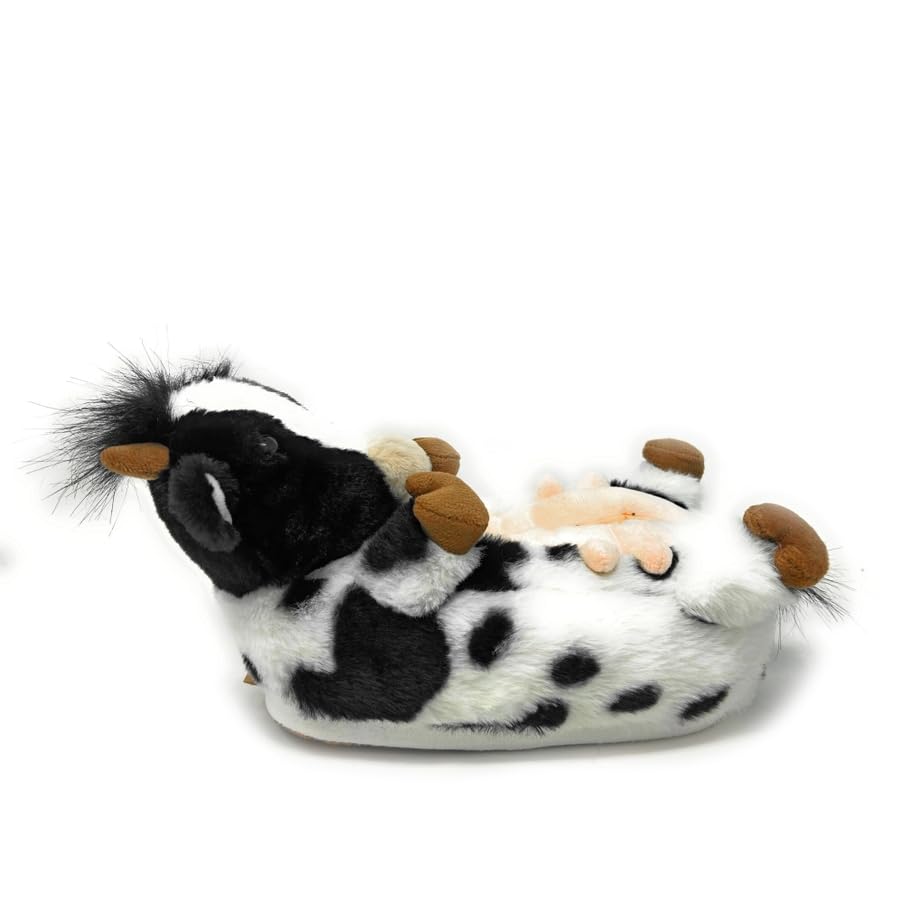 Image of Kids Animal Slippers, Soft Fuzzy Cozy House Shoes