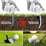 POXIAOER Golf Tees, 60 Pack Bamboo Golf Tees 70mm, 7cm, 2-3/4 inch Golf Tee Biodegradable Sustainable Golf Accessories, Curved Top Low Friction Resistance (Style A) - Image 4