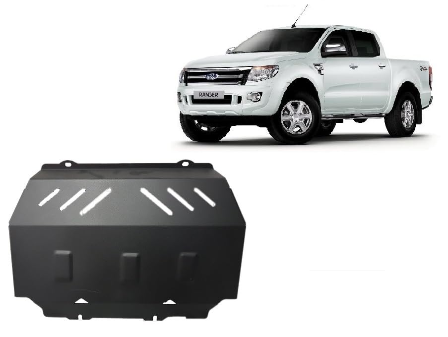 Protection métallique sous moteur Ford Ranger pour routes et chantiers