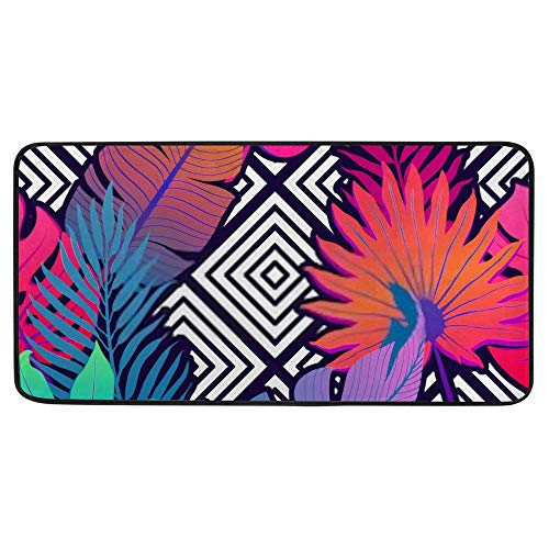 Tapis de cuisine antidérapant coloré imperméable et lavable 39x20 inch