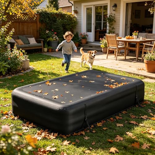 Bâche de piscine gonflable rectangulaire couverture spa extérieur jardin