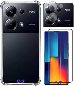 COMBO Película 9D Cerâmica + Capa Anti-Impacto + Pelicula Câmera Para Poco M6 Pro 4g (Tela 6.67") - C7 COMPANY