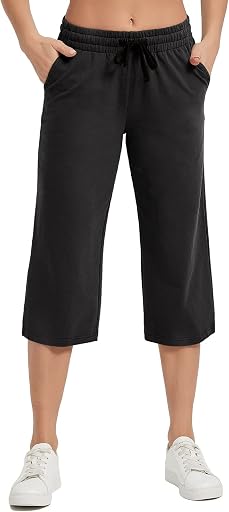 SPECIALMAGIC Women's Capri Pants Cotton Capri Sweatpants