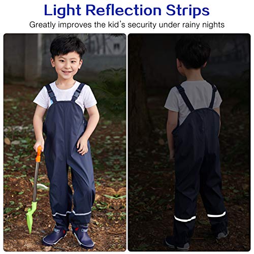 Ssawcasa Kids Rain Pants, Toddler Waterproof Little/Big Boys Girls Pants thumb #5