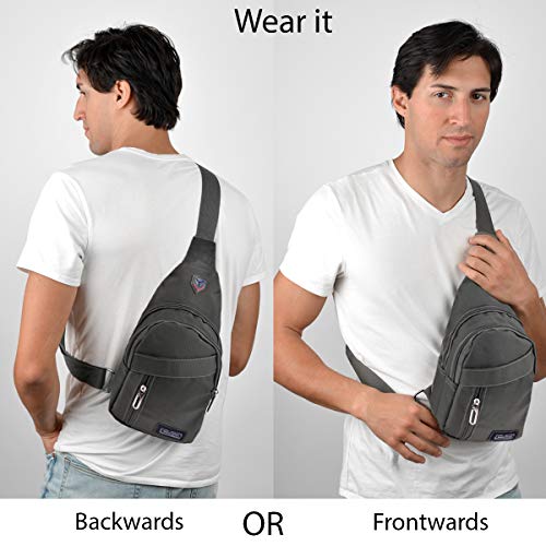 WESTEND Crossbody Nylon Sling Bag with Adjustable Strap-Travel Small Daypack2