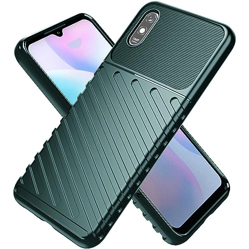 Image of Amazon Brand - Solimo Shockproof Mobile Cover Compatible with Mi Redmi 9A 4G / 9A Sport 4G / 9i 4G / 9i Sport 4G (360 Degree Protection | Protective Design | Anti-Scratch Tough Slim TPU Case), Green
