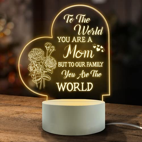 3. ’Mom, You Are The World’ LED Light
