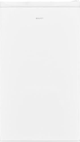 Exquisit® Congelador Table Top, 63L, Clase E, Color Blanco, Altura Regulable, Ruedas Traseras, 1 Cajón y 2 Bandejas de Fácil Acceso, Consumo 157 kWh/año, Medidas 82,5x45,3x46 Cm.          [Clase de eficiencia energética E]