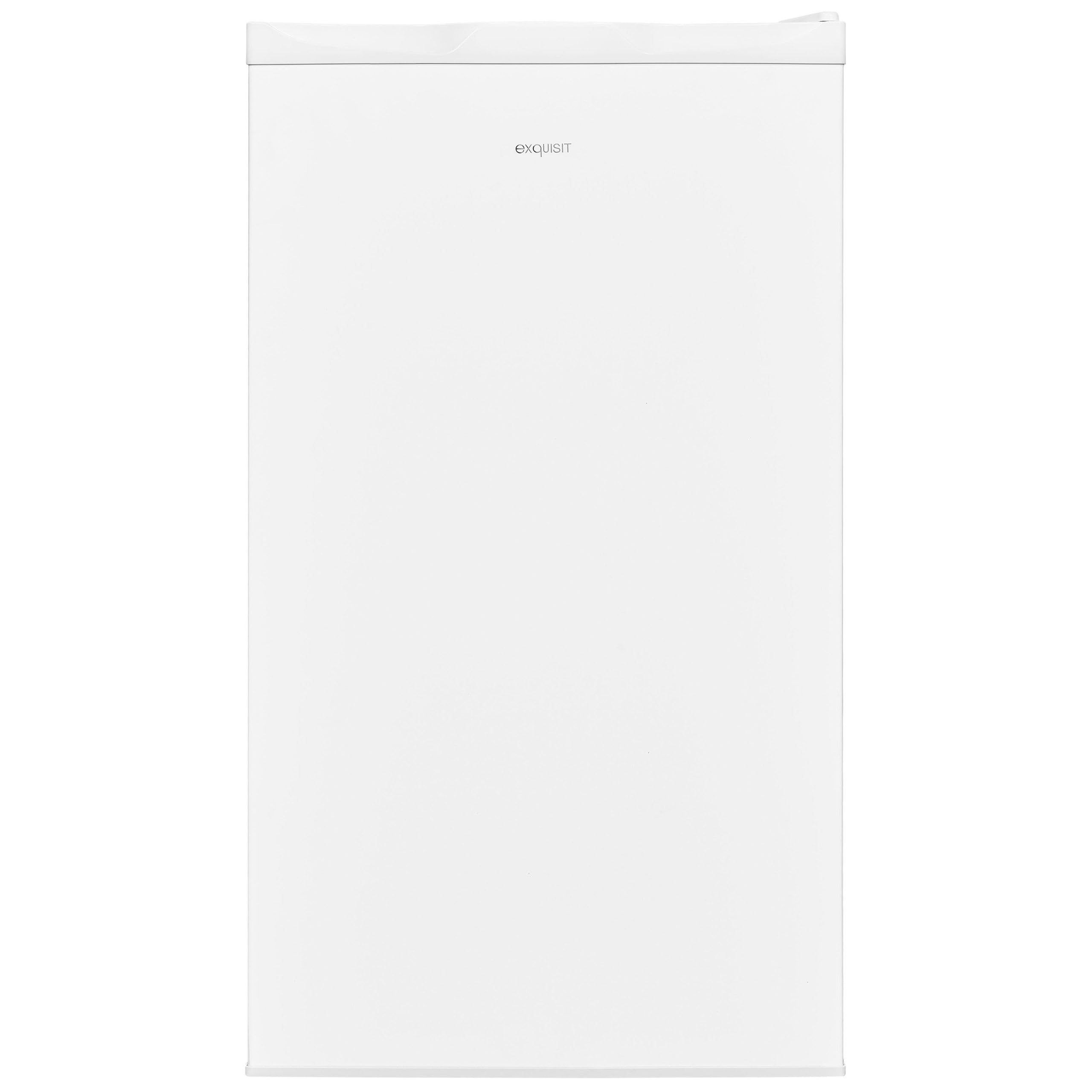 Exquisit® Congelatore Table Top, 63 l, classe E, colore bianco, altezza regolabile, ruote posteriori, 1 cassetto e 2 vassoi di facile accesso, consumo 157 kWh/anno, dimensioni 82,5 x 45,3 x 46 cm.