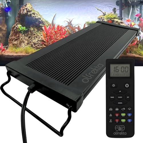 Olfrekta Full Spectrum LED Aquarium Light - High Power LED Fish Tank Light with Remote Control | Smart WRGB Aquarium Lights for Fish Tank with 24 Hour Cycle | 36"-42" | 65W by Olfrekta - Used condition - US$46.32