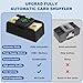 Ni-SHEN Fully Automatic Card Shuffler 2 Deck,Electronic Rapid Shuffler Machine USB/Battery Operation Lower Noise Playing Card Shuffle for UNO,Poker, Phase 10,Skip-Bo,Blackjack（Black）