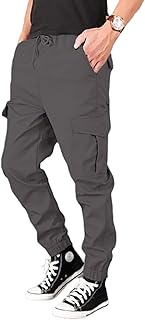 بنطلون للرجال بأستيك فى الوسط خفيف ومرن بتصميم كلاسيكى من ميزة