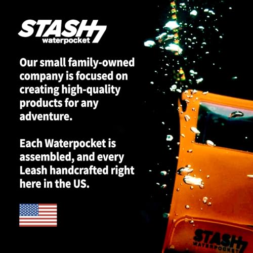 Stash7 Waterproof Phone Pouch w/Long Lanyard | IPX8 Adventure Grade Cellphone Dry Bag Case, Fits iPhone 15 Pro Max,14 Pro Max, 13 Pro Max, XS, XR, Galaxy S21, for Snorkeling, Kayaking, Cruise Orange by Stash7 - Image 7