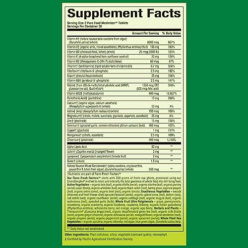 Natural Factors, Women's 50+ Multivitamin & Mineral, 1 Serving Contains Nutrition Equivalent To ½ Lb Of Veggies, 60 Count (Pack Of 1) #TOP3