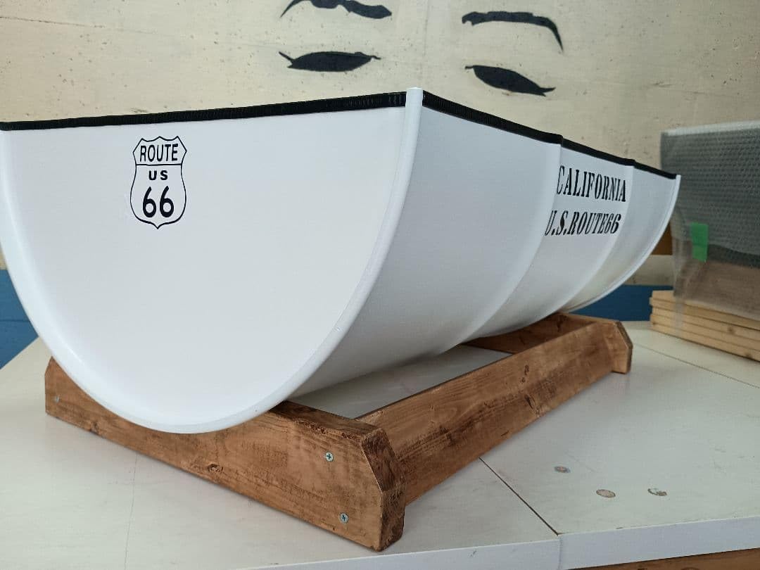 ドラム缶リメイクプランタープランター U.S. ROUTE 66木製台付き Amazon.co.jp: カリフォルニア ルート66 ドラム缶リメイクプランター