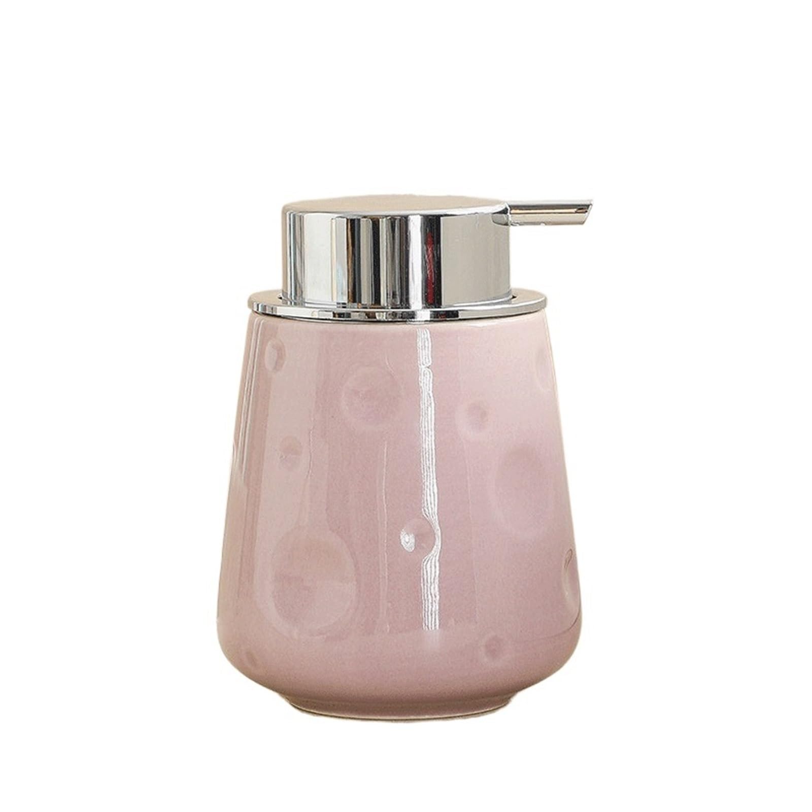 Can Fill Liquid Ceramic Shampoo And Body Wash Dispenser For The Bathroom—A Stylish And Cute Soap(Purple)