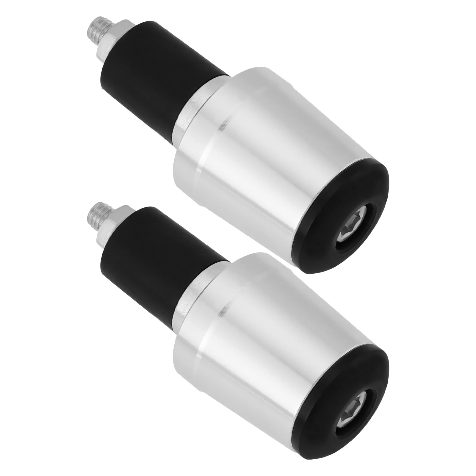 1 Paio Tappi Terminali Manubrio Moto 7/8 Pollici 22 Mm Estremità Manubrio Moto Manopole Manubrio Tappi Terminali Per Moto Dirt Bike Scooter (argento)