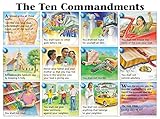 The Ten Commandments Illustrated Wall Chart for Kids