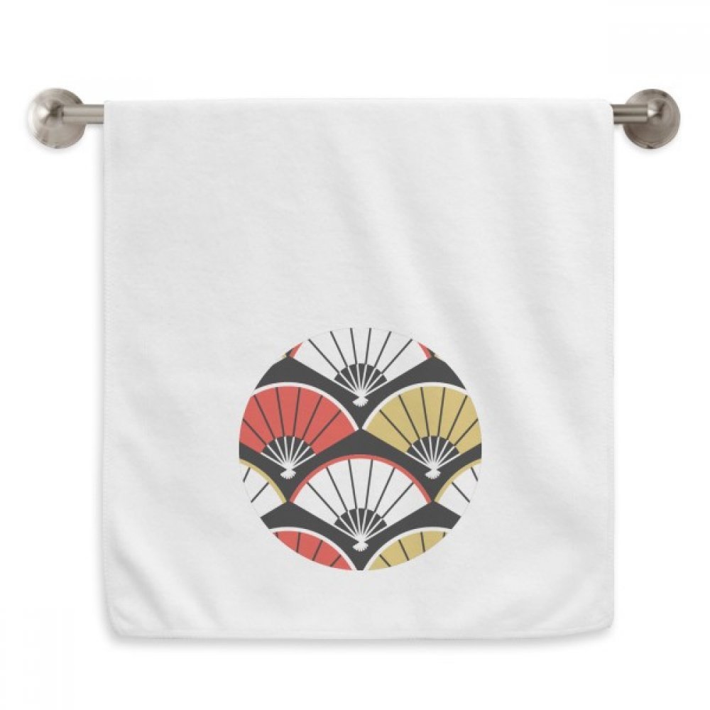 Serviette débarbouillette 13x29 pouces blanc rouge noir or pas cher
