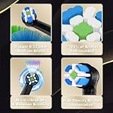 12 Pack Replacement Toothbrush Heads Compatible with Oral-B iO 3/4/5/6/7/8/9/10 Series Ultimate Clean Electric Toothbrush,for Oral-B iO Electric Toothbrush (Black, M) - Image 3