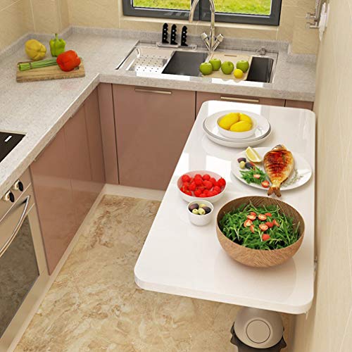 Table à manger pliante murale multifonction avec plateau rabattable robuste - 5
