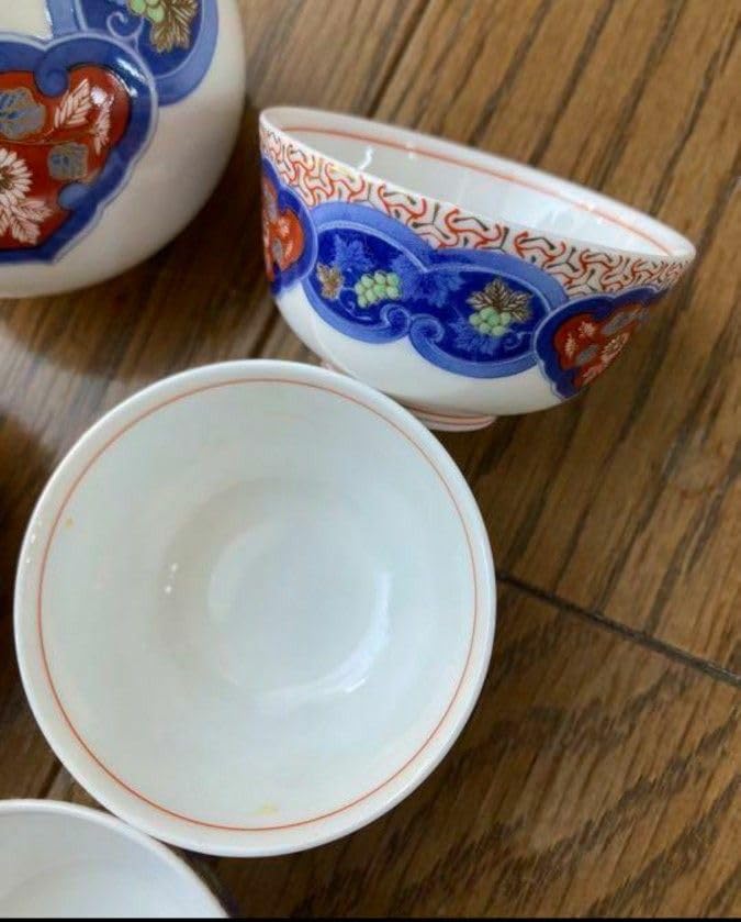 Amazon.co.jp: レア オールド 香蘭社 BONE CHINA 徳利 盃 豪華酒器