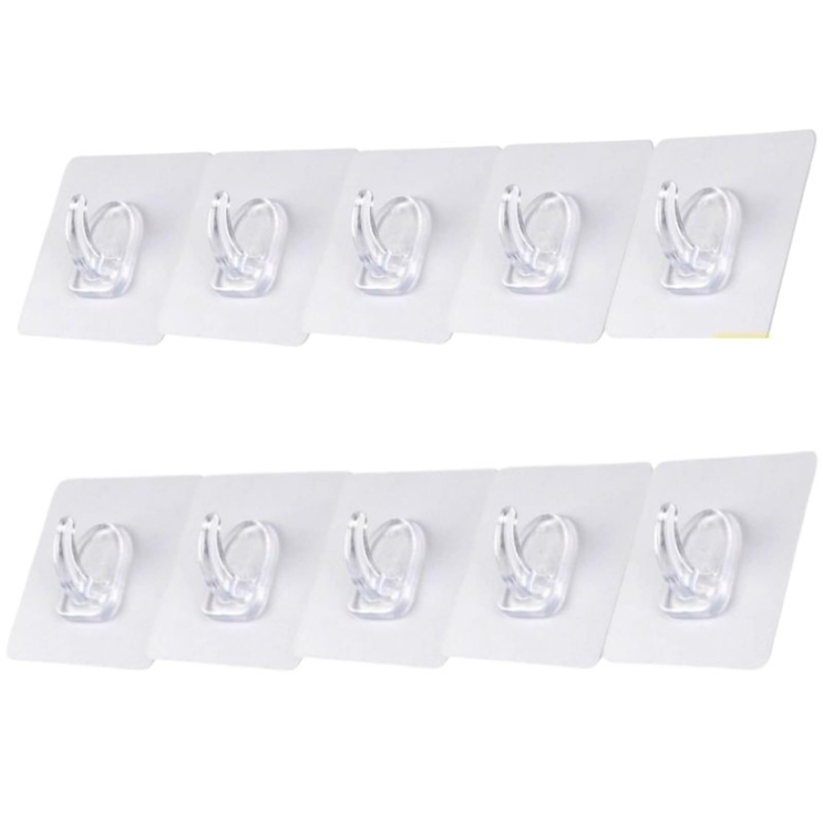Mkyyioed 50Pcs White Adhesive Hooks Strong Adhesive Hook Seamless Photo Frame Hanger Waterproof Kitchen Bathroom Accessories Multifunctional Storage(50Pcs White)