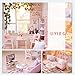 CUTEBEE Dollhouse Miniature with Furniture, DIY Dollhouse Kit Plus Dust Proof and Music Movement, 1:24 Scale Creative Room for Valentine's Day Gift Idea(Tranquil Life)