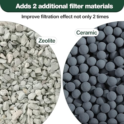 xbbwmrs 8 Count Medium Filter Cartridges Compatible with Tetra Whisper Bio-Bag Filters Medium Replacement Filter Cartridges for Whisper ReptoFilter and 10i IQ10 PF10 Power Filters -Ready to Use