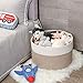 MINTWOOD Design Extra Large 22 x 14in Decorative Blanket Basket for Living Room, Laundry Basket, Woven Cotton Rope Basket, Dog Toy Storage Bin Baskets, Round Basket for Pillows Towels, Light Brown