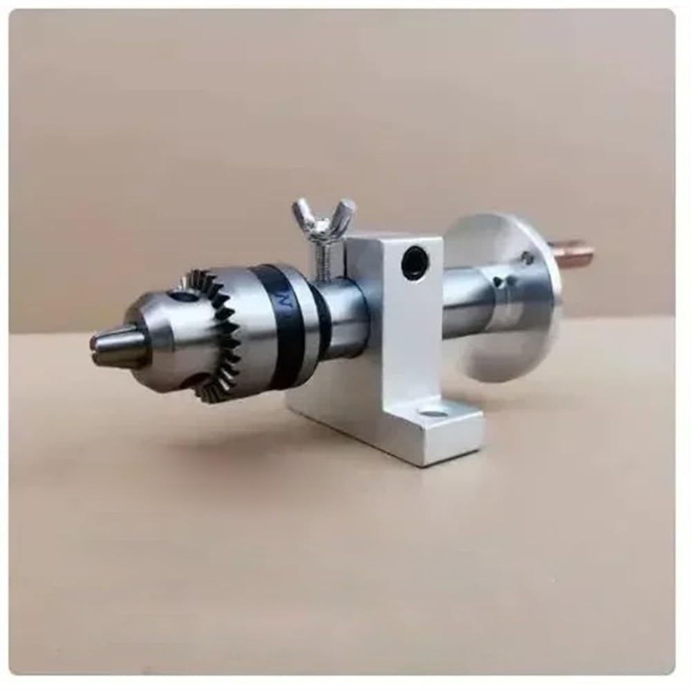 1 set multifunzione trapano contropunta centro argento metallo con artiglio for mini tornio macchina centro girevole accessorio(B)