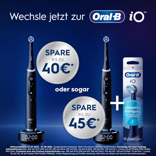 Oral-B iO Series 3 Elektrische Zahnbürste, Schwarz