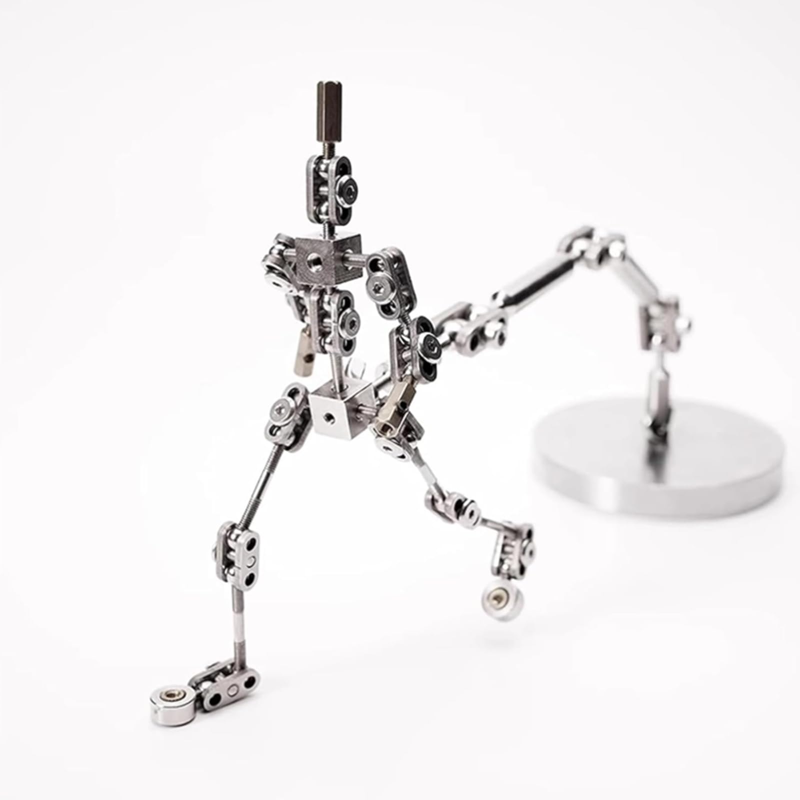 Scheletri di marionette in metallo con connettori per animatori, artisti e progetti cinematografici, in acciaio inox, altezza 12-20 cm