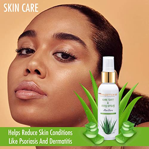 Aloe Vera Spray For Hair Dreads,Dreadlocks,Braids,Faux Locs,Sisterlocks,Crochet Locs, Hydrating & Refreshing Loc Spray Eucalyptus Infused Hydrating Face Mist For Dull, Dry & Irritated Skin 2Oz #TOP3