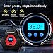 ROCKBIRDS Portable Air Compressor Tire Inflator, DC 12V Digital Air Pump with LED Light 150PSI for Basketball,Bicycle,Motorcycle,Balls