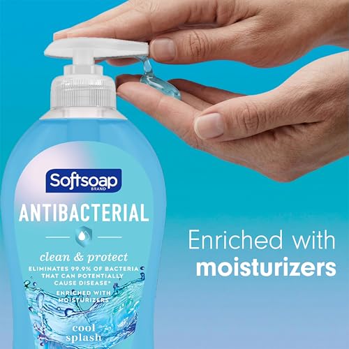 Softsoap Antibacterial Hand Soap, Eliminates 99% of Bacteria, Cool Splash, 6-Pack - image 4