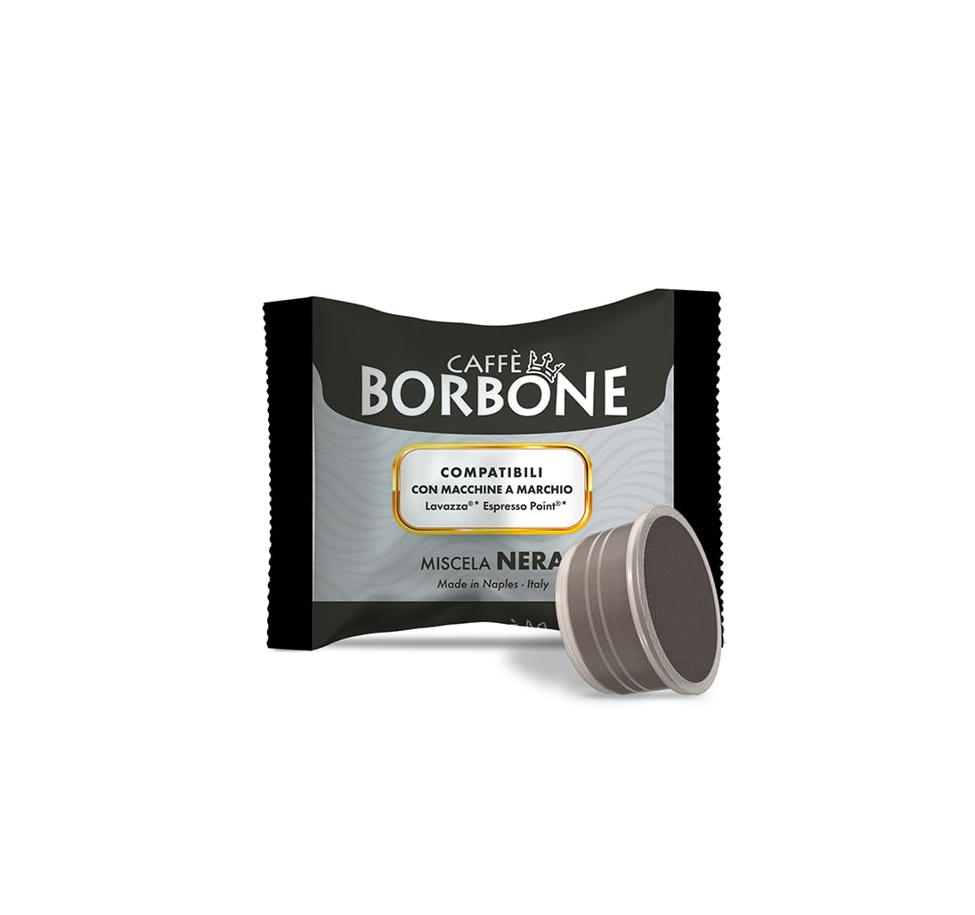 Caffè Borbone Black Coffee Blend (Pack of 100) — Coffee Capsules Filled With A Strong Blend — Compatible with Lavazza* Espresso Point* Machines for Domestic Use