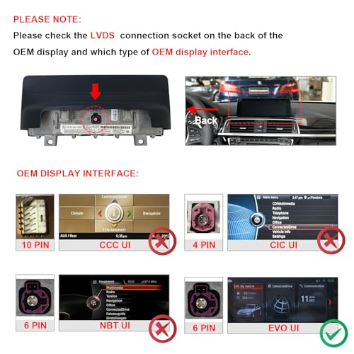 PEMP Linux Screen for BMW 3 Series F30 X1 F48 2017-2019 EVO ID6, Support Wireless CarPlay Android Auto Using OEM Bluetooth Calling and Music by PEMP - Image 5