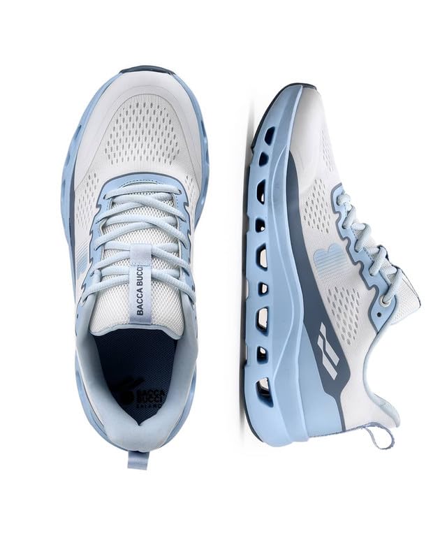 Image of Bacca Bucci Balance Men's Sports Sneakers | Ultra-Light Jacquard Running Shoes with Cushioned Rebound Sole | EVA + Rubber Heavy-Duty Outsole | All-Day Comfort & Breathable Daily Trainers