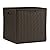 Suncast 60 Gallon Resin Outdoor Patio Storage Box, Java
