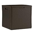 Suncast 60 Gallon Resin Outdoor Patio Storage Box, Java