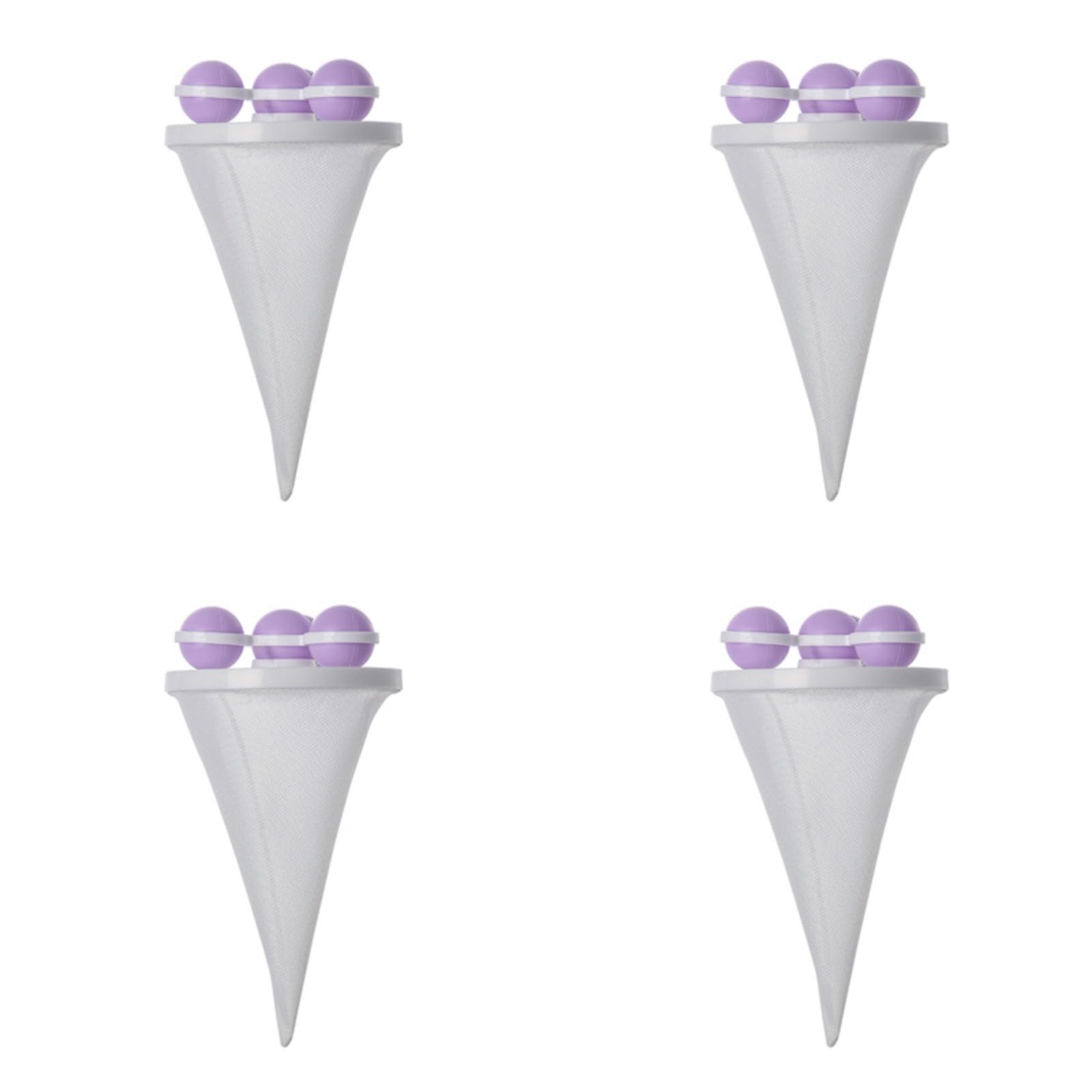 hogtnd 4pcs Hair Catcher Lint Remover for Laundry Preventing Clogging Efficient Filtering for Washing Machine Laundry Remover