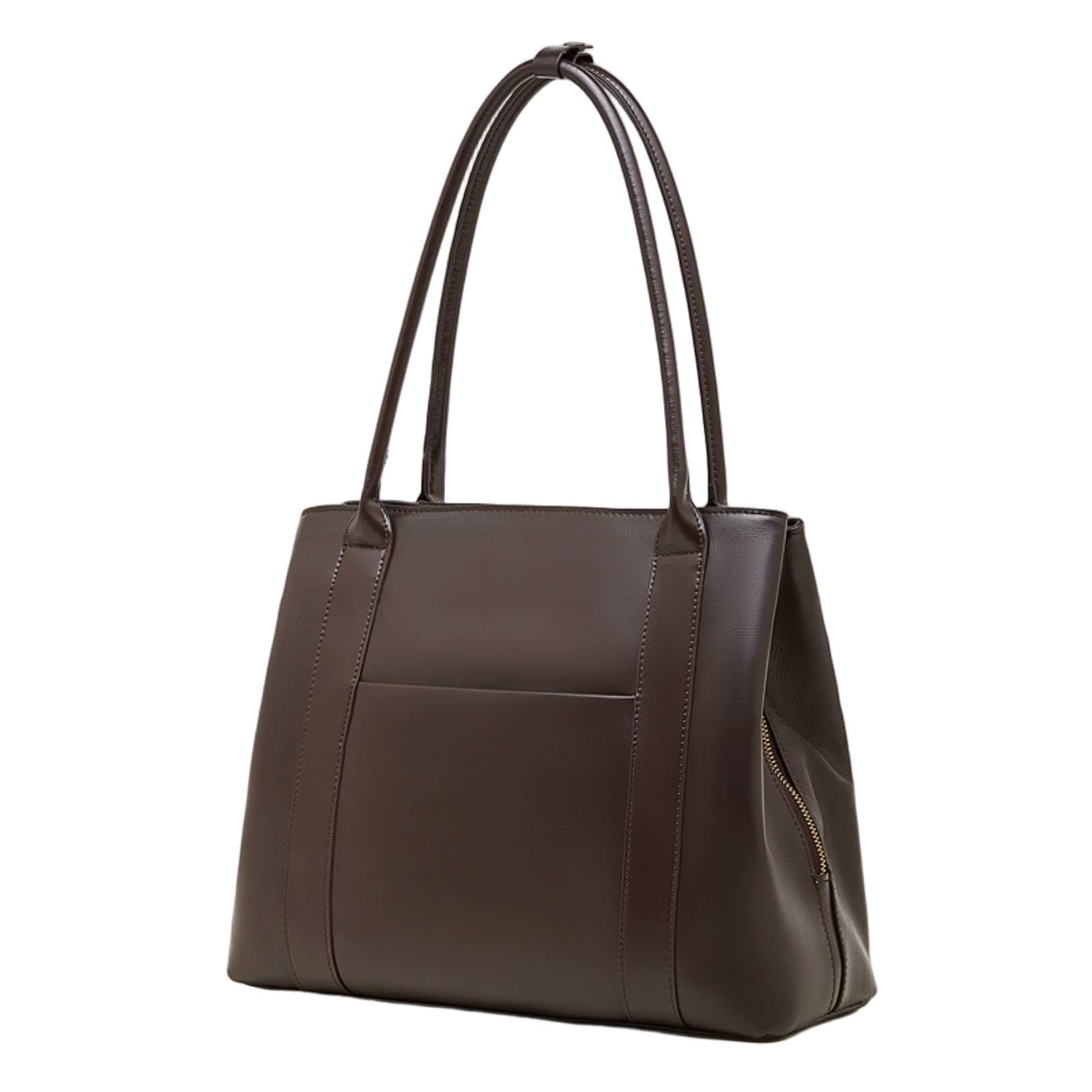 XXDML - Bolso grande de piel auténtica para mujer con asa superior