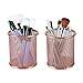 PAG Pencil Holder for Desk, 2 Pack Desktop Pen Cup, Office Supplies Rose Gold Desk Organizers and Accessories Organization, Makeup Brush Holder, Copper