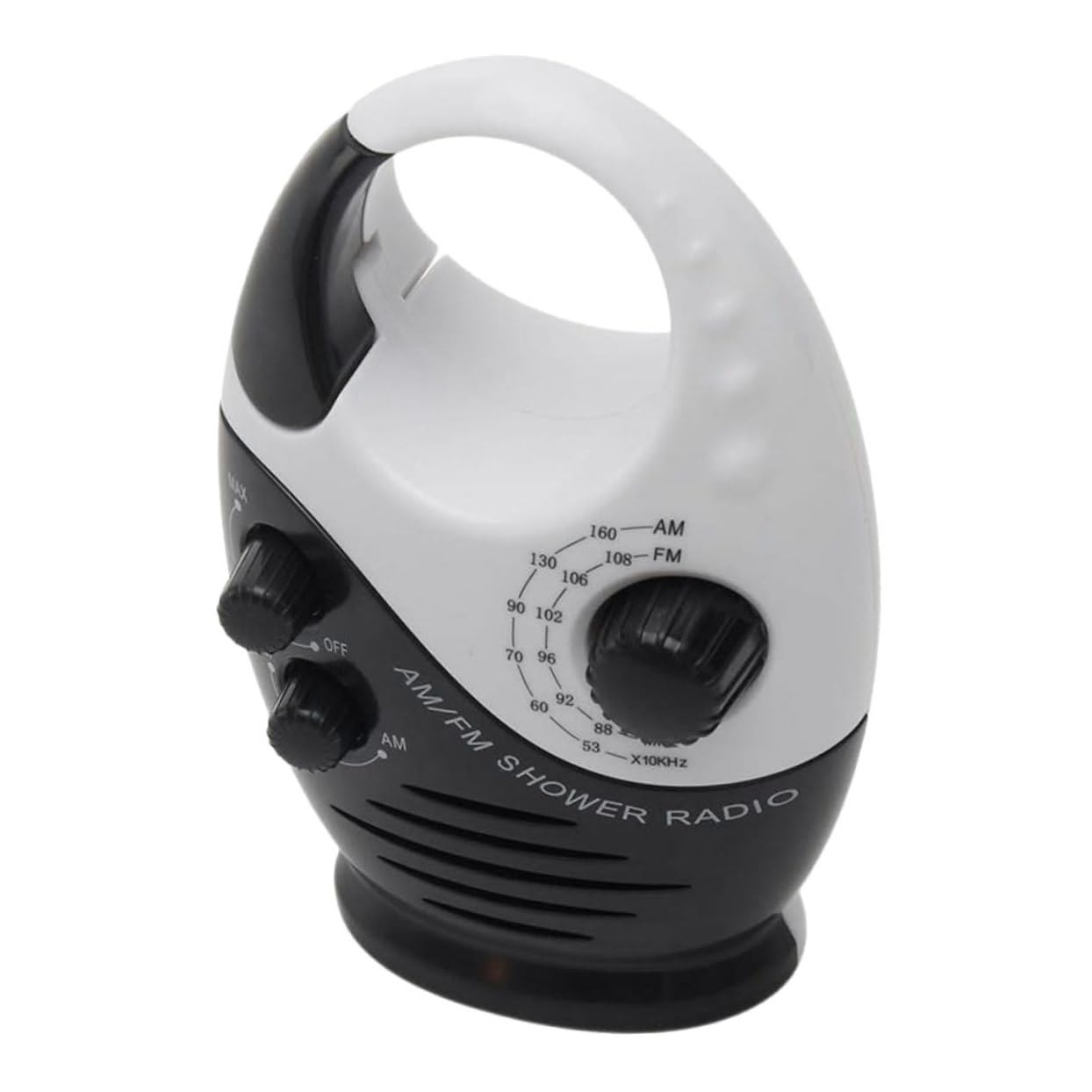 Sewroro Radio Am FM con Altavoces Portátiles Asa De Gancho para Duchas Mesitas De Noche y Garajes Dispositivo De Audio Resistente Al Agua para Baño y Exteriores