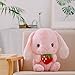 Lulihhhh 22CM-75CM Nuovo Coniglio Lop dalle Orecchie Lunghe Coniglio di Grandi Dimensioni Peluche Bambola Bambola Cuscino Rosa Cipria Tenere Fragola, 32 cm
