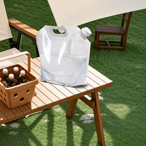 2 Stück Wasserkanister Faltbar, Tragbare Wasseraufbewahrungsbeutel, Auslaufsicherer, Gefrierfähiger Camping-Trägertank für Den Außenbereich für Sport, Camping, Wandern, Picknick – Bild 6